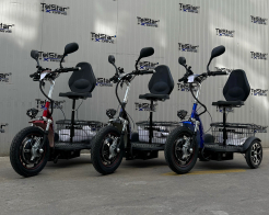 Електрическа триколка с равна платформа и облегалка TS 200.3 48V 750W снимка 26